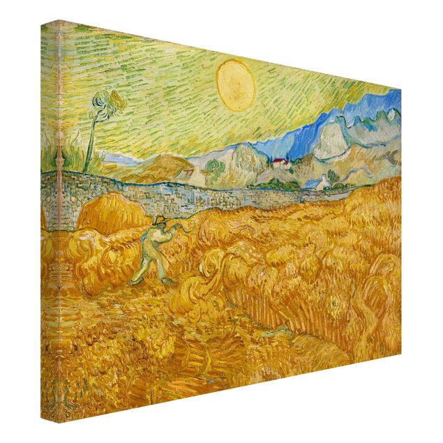 Post impressionism art Vincent Van Gogh - The Harvest, The Grain Field