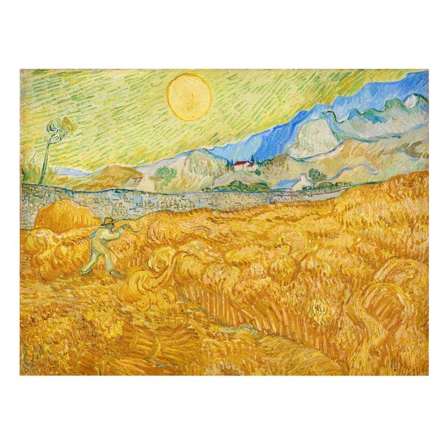 Art style Vincent Van Gogh - The Harvest, The Grain Field