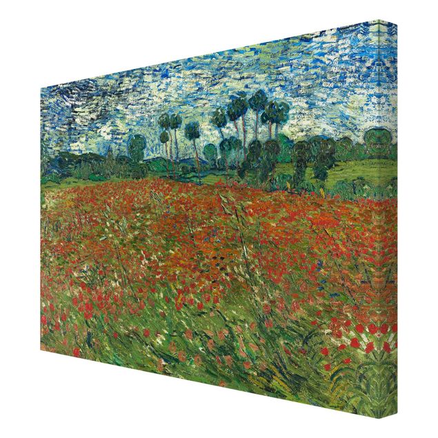 Landscape canvas prints Vincent Van Gogh - Poppy Field