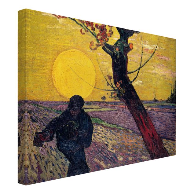 Art style post impressionism Vincent Van Gogh - Sower With Setting Sun