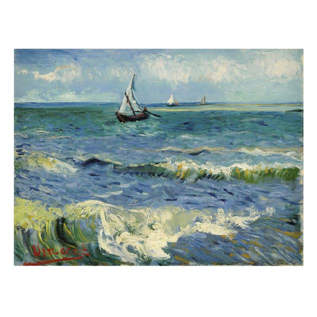 Art style Vincent Van Gogh - Seascape Near Les Saintes-Maries-De-La-Mer