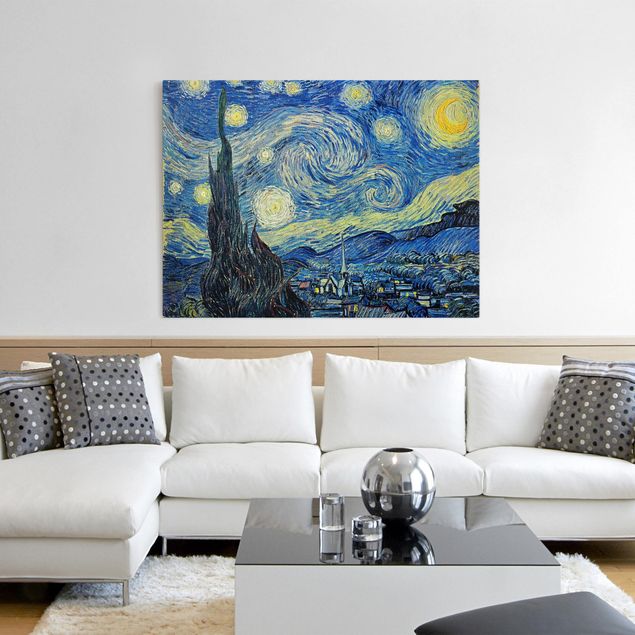 Pointillism Vincent Van Gogh - The Starry Night