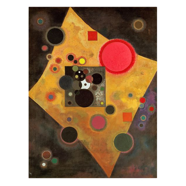 Canvas art Wassily Kandinsky - Accent in Pink