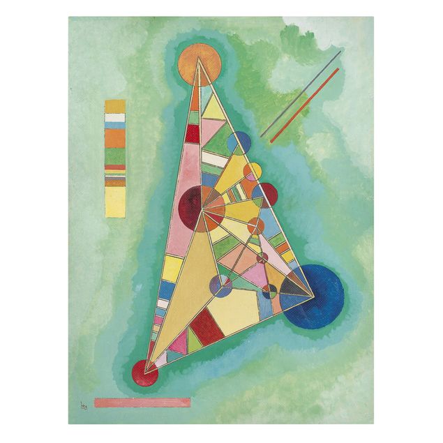Canvas art prints Wassily Kandinsky - Variegation in the Triangle