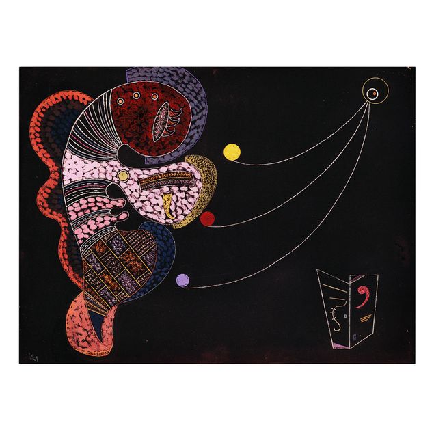 Paris canvas Wassily Kandinsky - The Fat And The Thin