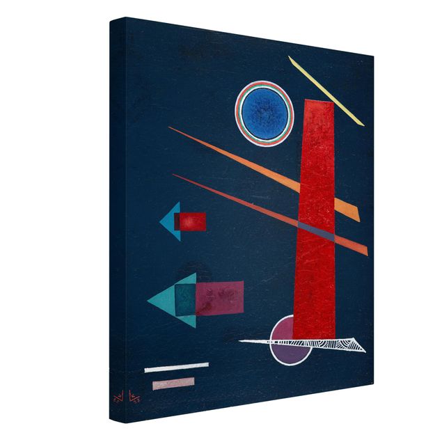 Art posters Wassily Kandinsky - Powerful Red