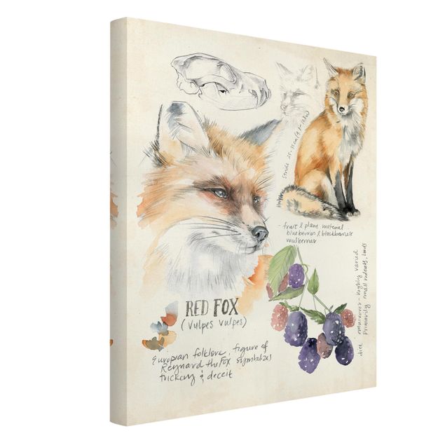 Prints floral Wilderness Journal - Fox