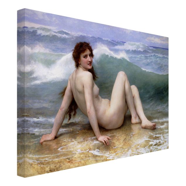 Beach canvas art William Adolphe Bouguereau - The Wave