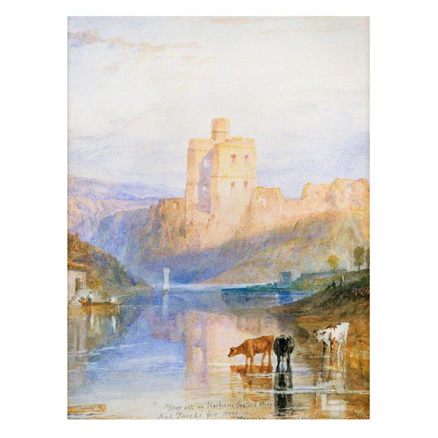Canvas mountain William Turner - Norham Castle