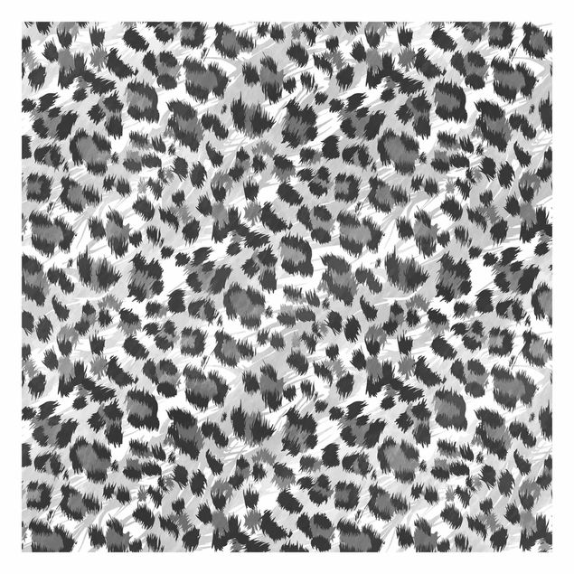 Gray wallpaper Leopard Print With Watercolour Pattern In Grey