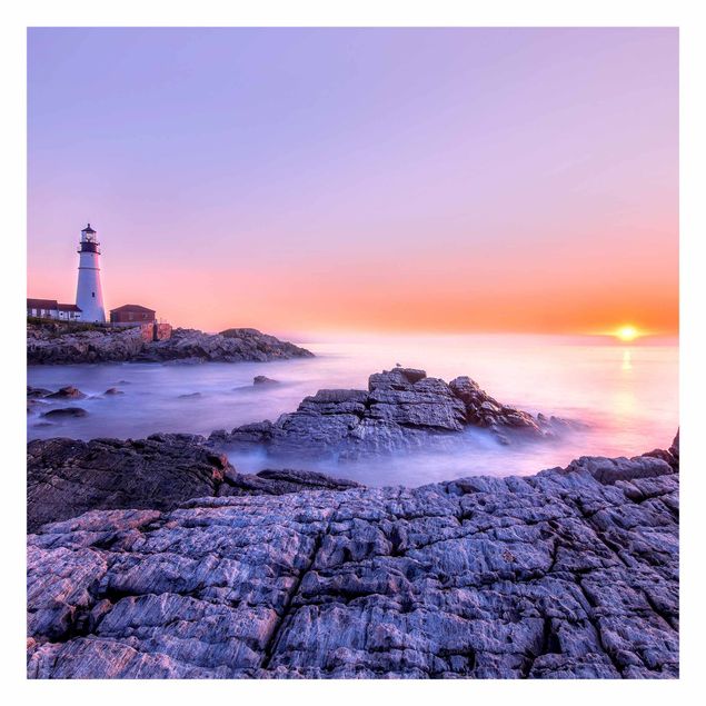Wall mural beach Lighthouse In The Morning