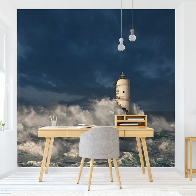 Modern wallpaper designs Lighthouse On Sardinia