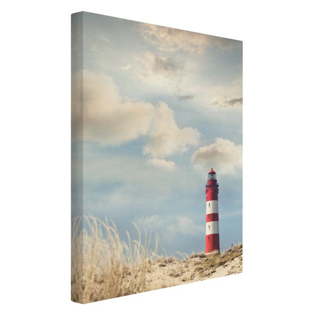 Modern art prints Lighthouse Betwen Dunes
