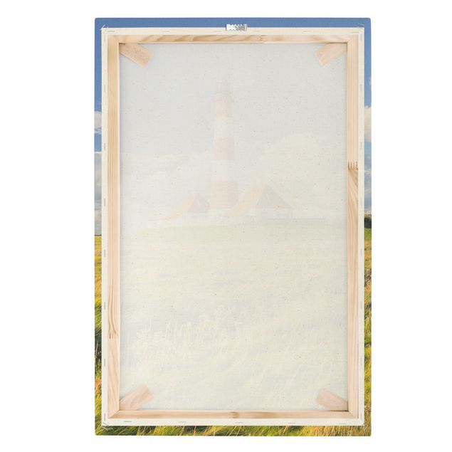 Canvas beach Lighthouse In Schleswig-Holstein