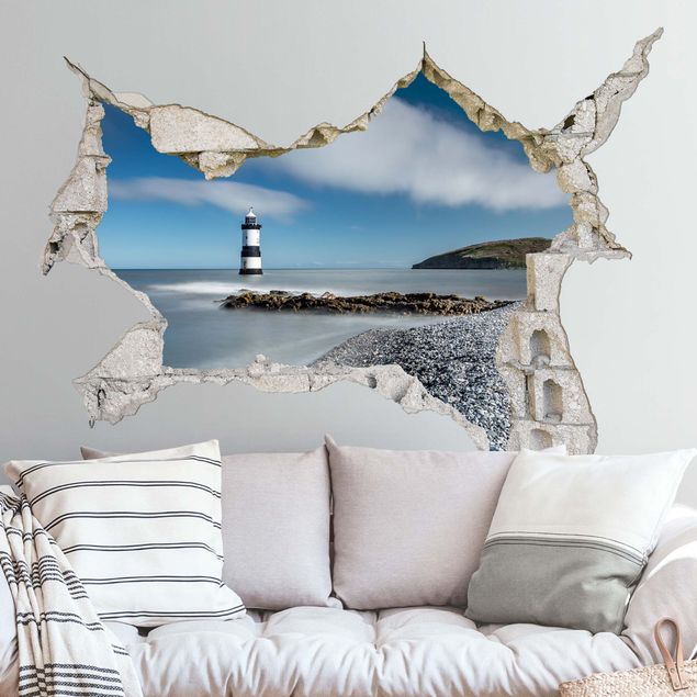 Wall stickers island Lighthouse in Wales