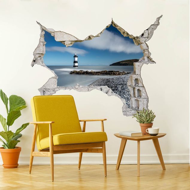 Wall stickers 3d Lighthouse in Wales