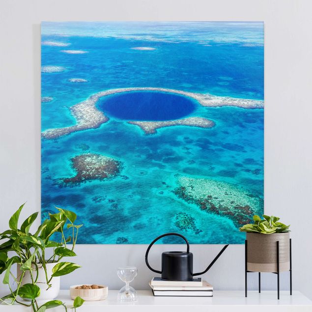 Prints landscape Lighthouse Reef Of Belize