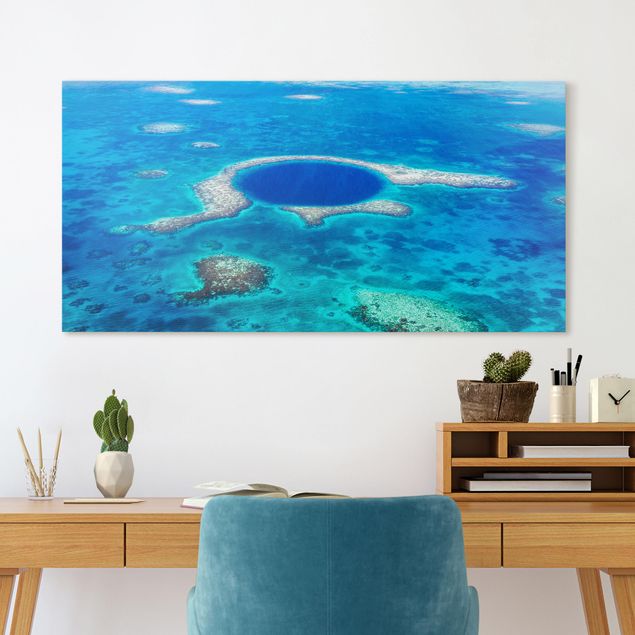 Prints landscape Lighthouse Reef Of Belize