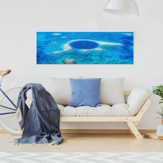 Beach prints Lighthouse Reef Of Belize