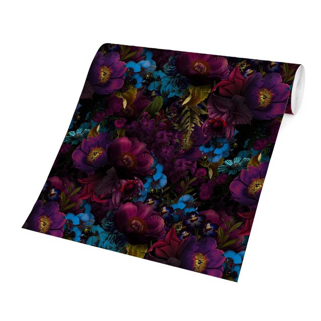 Uta Naumann Purple Blossoms With Blue Flowers