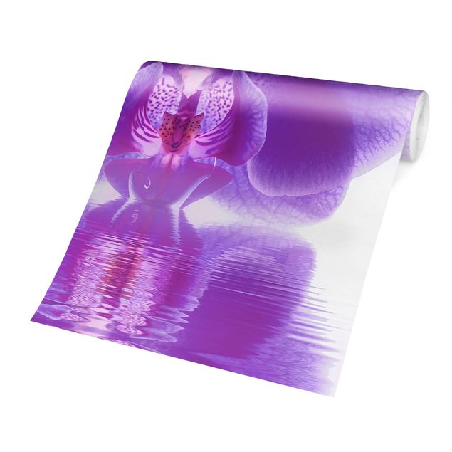 Self adhesive wallpapers Purple Orchid On Water
