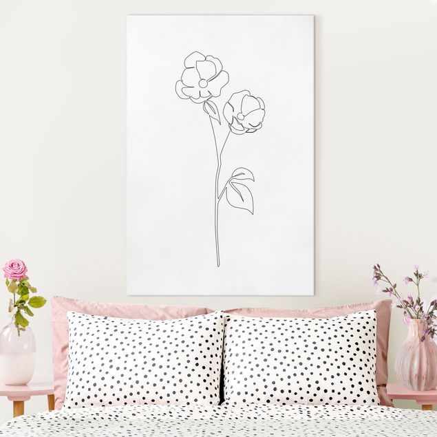Poppy print Line Art Flowers - Poppy Flower