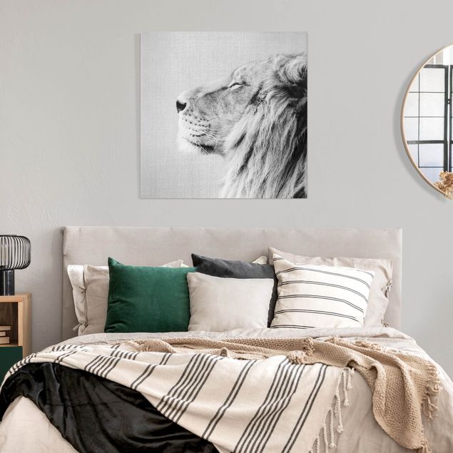 Canvas lion Lion Leopold Black And White