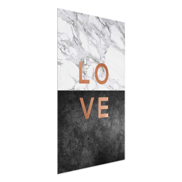 Prints black and white Love Copper And Marble