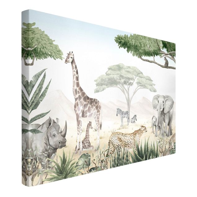 Giraffe print Majestic animal world of the savannah