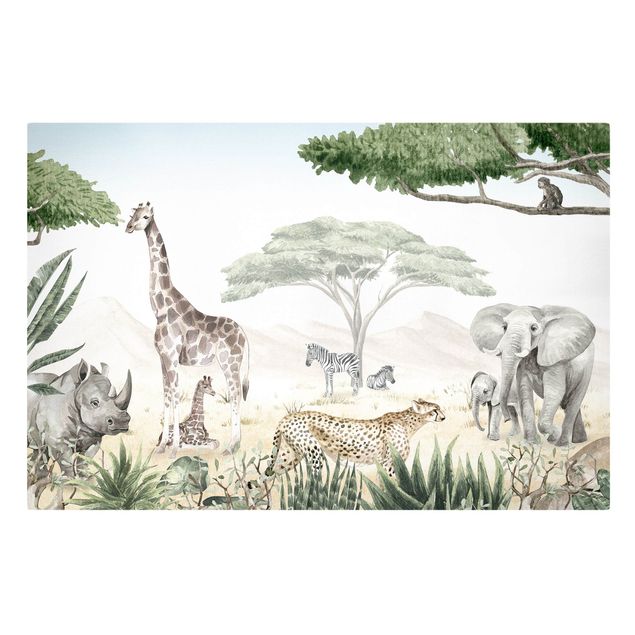 Prints landscape Majestic animal world of the savannah