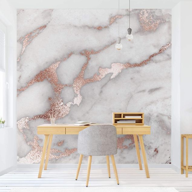 Wallpapers marble Marble Look With Glitter