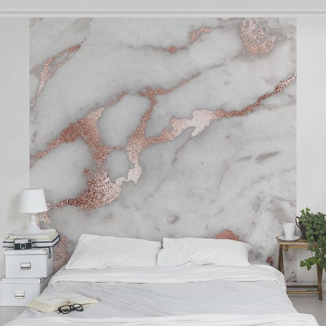 Wallpapers modern Marble Look With Glitter