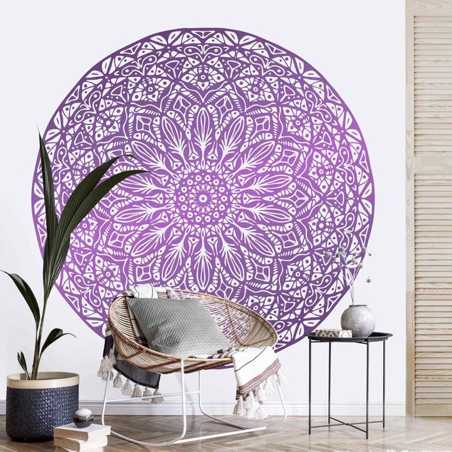Wallpapers ornaments Mandala Ornament In Purple