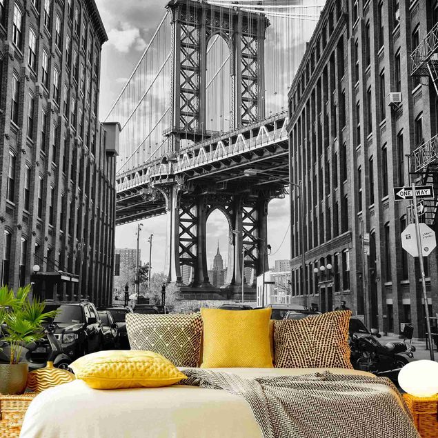 Modern wallpaper designs Manhattan Bridge In America