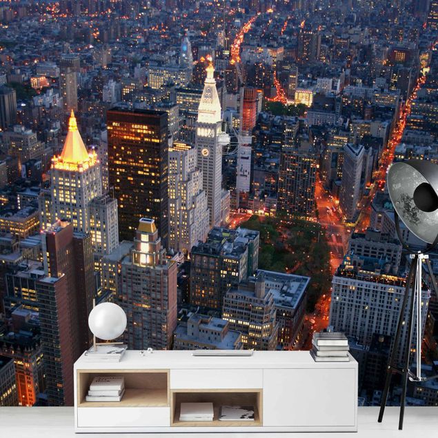Wallpapers skylines Manhattan Lights