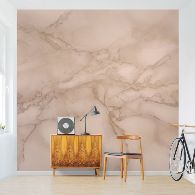 Wallpapers modern Marble Look Grey Brown