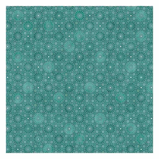 Peel and stick wallpaper Moroccan Flower Pattern