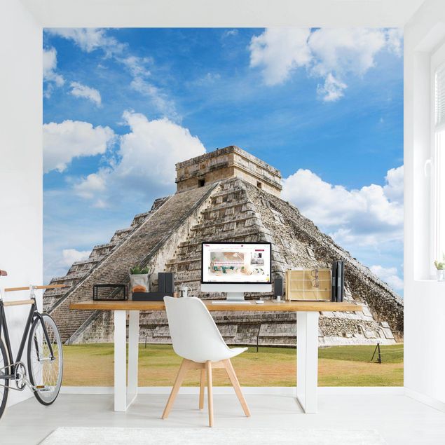 Modern wallpaper designs Mayan Temple
