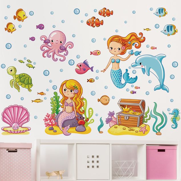Nursery decoration Mermaid - Underwater world set