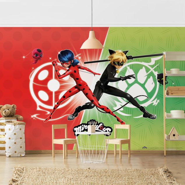 Kids room decor Miraculous Ladybug and Cat Noir