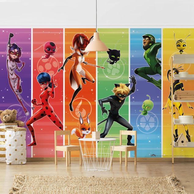 Contemporary wallpaper Miraculous Rainbow Pattern