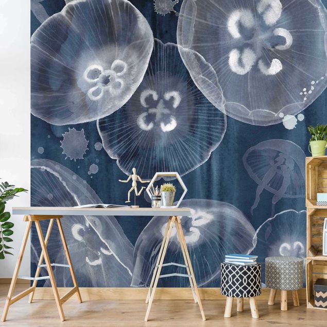 Wallpapers modern Moon Jellyfish II