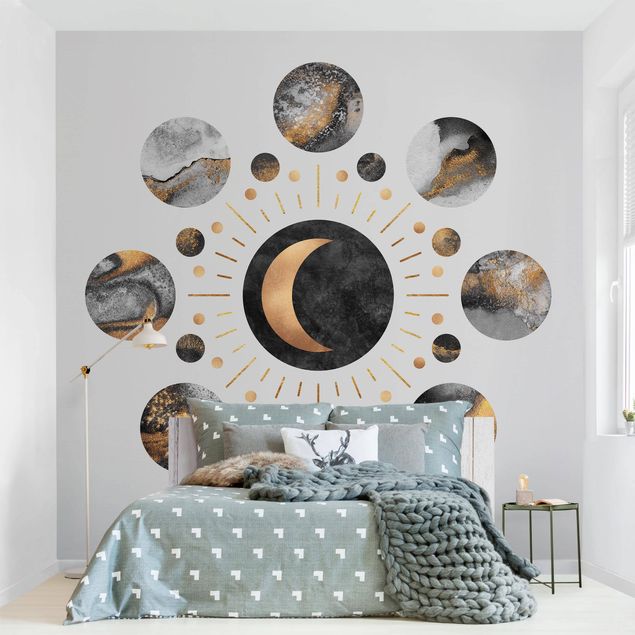 Wallpapers spiritual Moon Phases Abstract Gold
