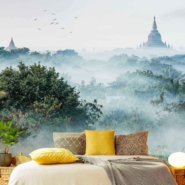Rainforest wallpaper Morning Fog Over The Jungle Of Bagan