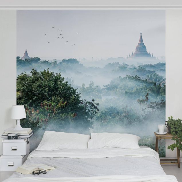 Wallpapers landscape Morning Fog Over The Jungle Of Bagan