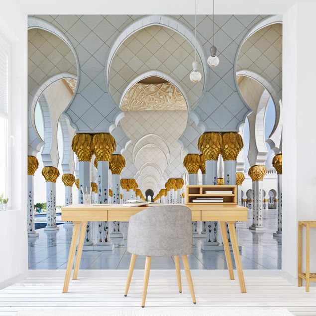 Contemporary wallpaper Mosque In Abu Dhabi