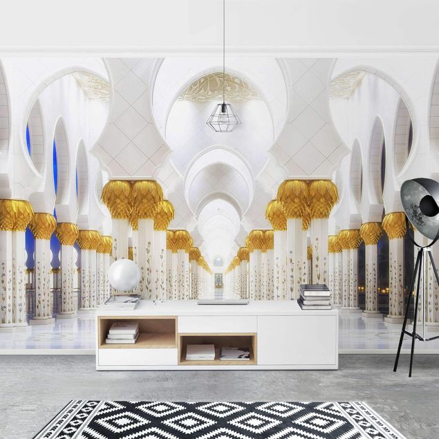 Modern wallpaper designs Mosque In Gold