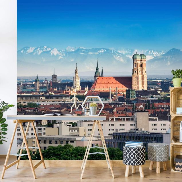 City skyline wallpaper Munich