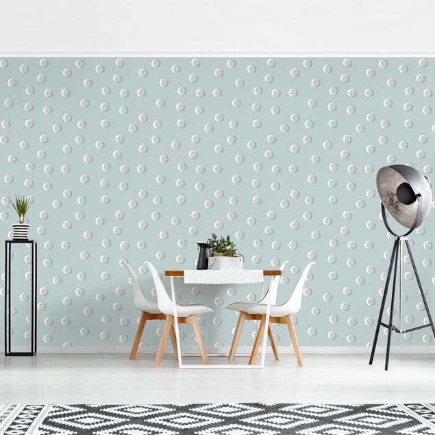 Wallpapers dots Pattern With Dots And Circles On Bluish Grey