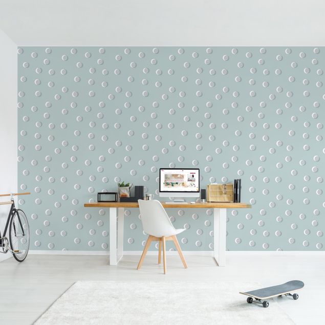 Wallpapers patterns Pattern With Dots And Circles On Bluish Grey